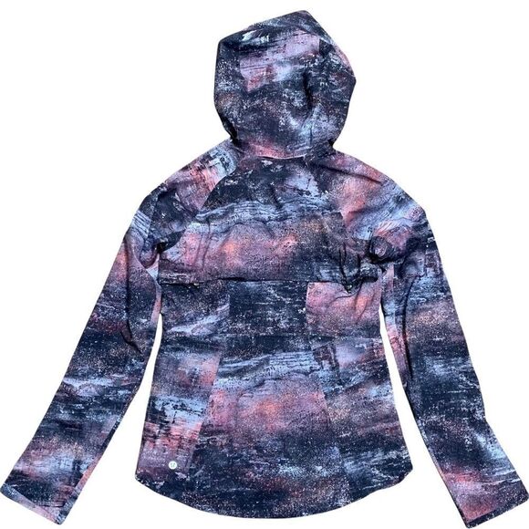 Lululemon The Rain Is Calling Jacket II in Azurite Poppy Coral Multi - Picture 4 of 11